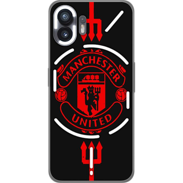 Nothing Phone (2) Gjennomsiktig deksel ManchesterUnited