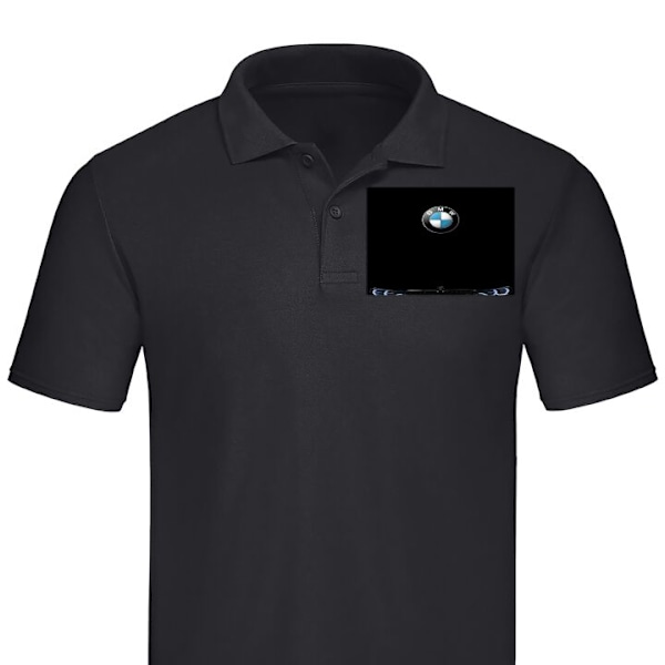 Poloshirt til Voksen | Elegant Poloshirt BMW Sort XX-Large