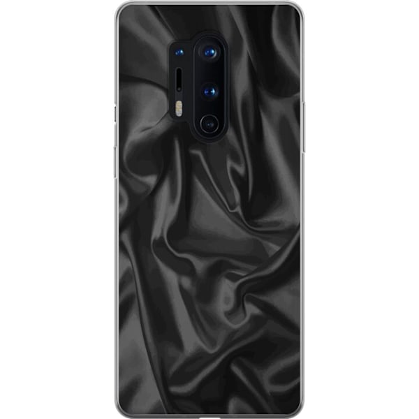 OnePlus 8 Pro Gennemsigtig cover Silke Sort