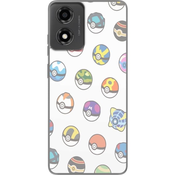 Motorola Moto E14 Gjennomsiktig deksel Pokemon