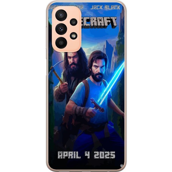 Samsung Galaxy A23 Gennemsigtig cover En Minecraft-film