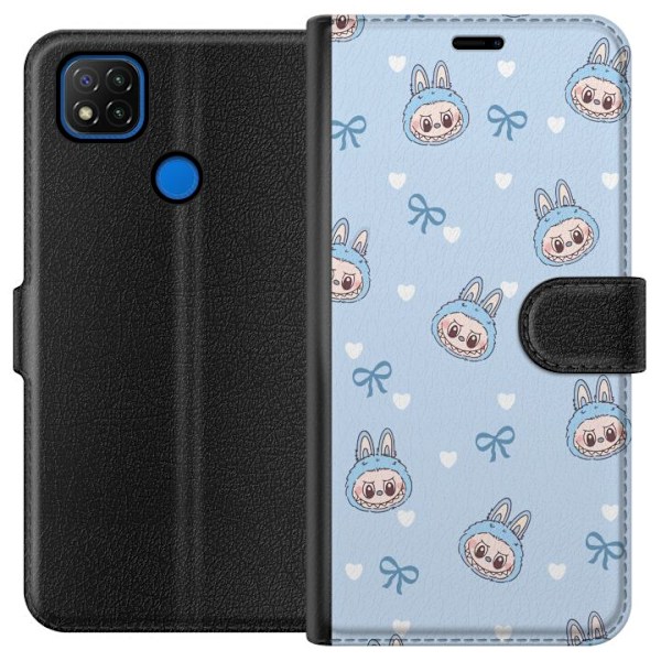 Xiaomi Redmi 9C Tegnebogsetui Labubu Ildånd