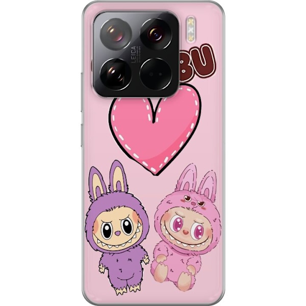 Xiaomi 15 Pro Läpinäkyvä kuori Labubu Pink Monster