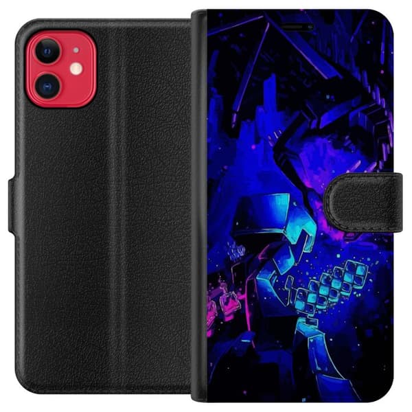 Kompatibel Tegnebogsetui til Apple iPhone 11 Minecraft
