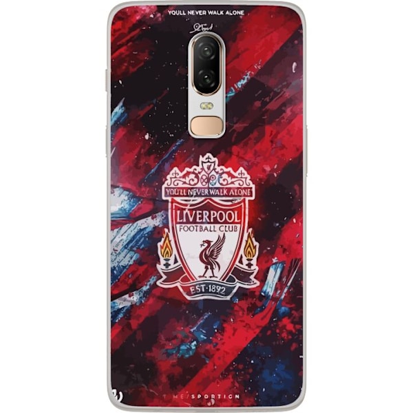 OnePlus 6 Läpinäkyvä kuori Liverpool