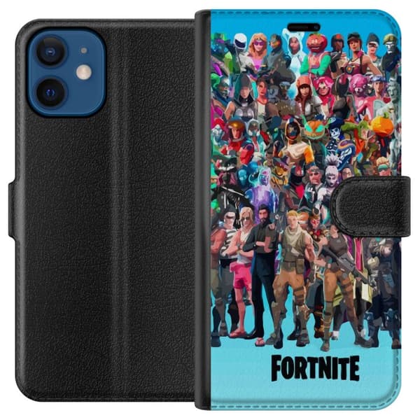 Kompatibel Tegnebogsetui til Apple iPhone 12 Fortnite