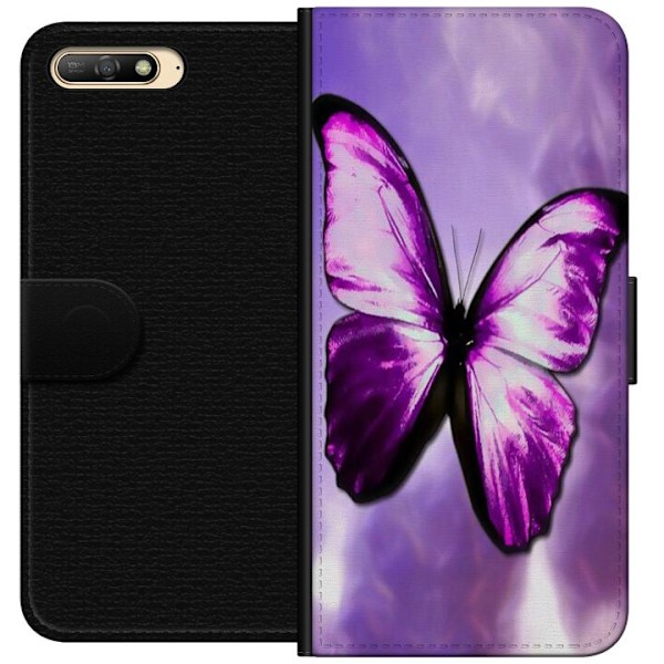 Huawei Y6 (2018) Tegnebogsetui Fjærilt