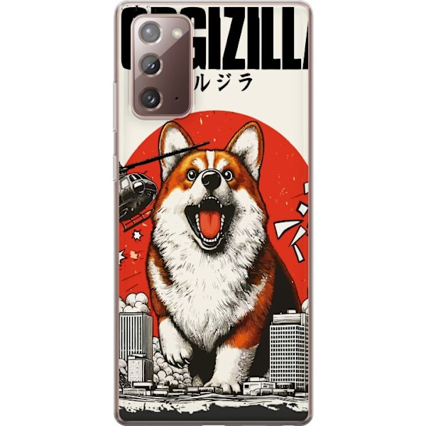 Samsung Galaxy Note20 Gjennomsiktig deksel Corgizilla