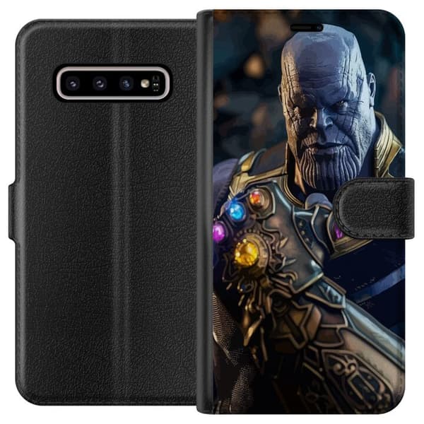 Kompatibelt Lommeboketui til Samsung Galaxy S10+ Thanos Marvel
