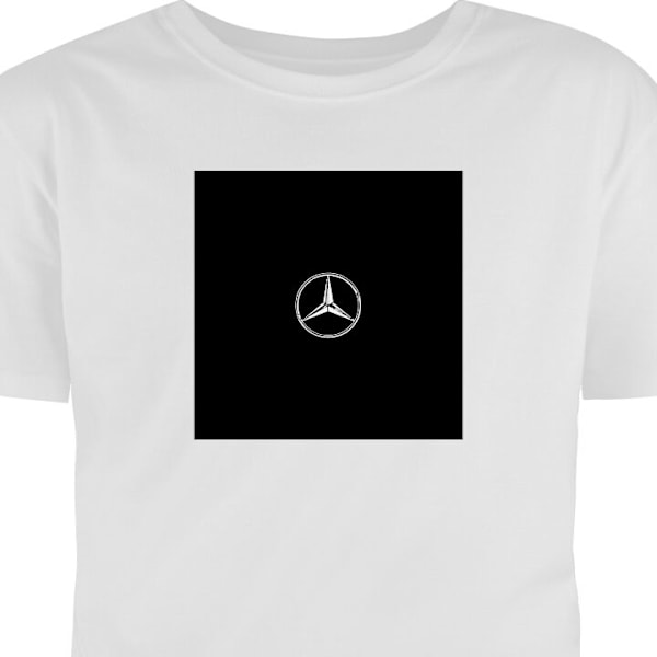 Børne T-shirt | Behagelig T-shirt til Børn Mercedes-Benz hvid 12-13 År