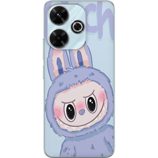 Xiaomi Redmi 13 Läpinäkyvä kuori Sininen Jänis Labubu