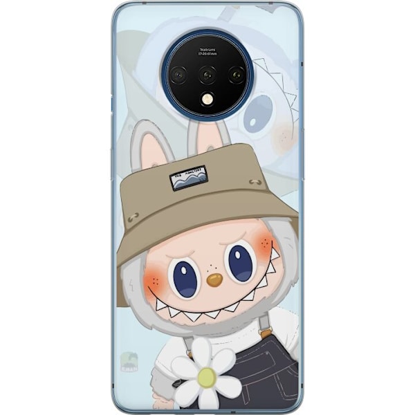 OnePlus 7T Läpinäkyvä kuori Labubu hattuineen - Pop Mart -h