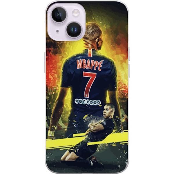 Apple iPhone 15 Plus Läpinäkyvä kuori Kylian Mbappé