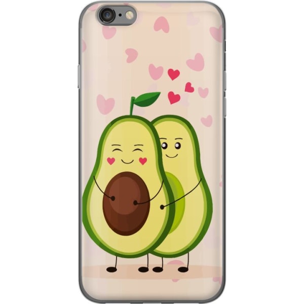 Apple iPhone 6 Gennemsigtig cover Avokado Kærlighed
