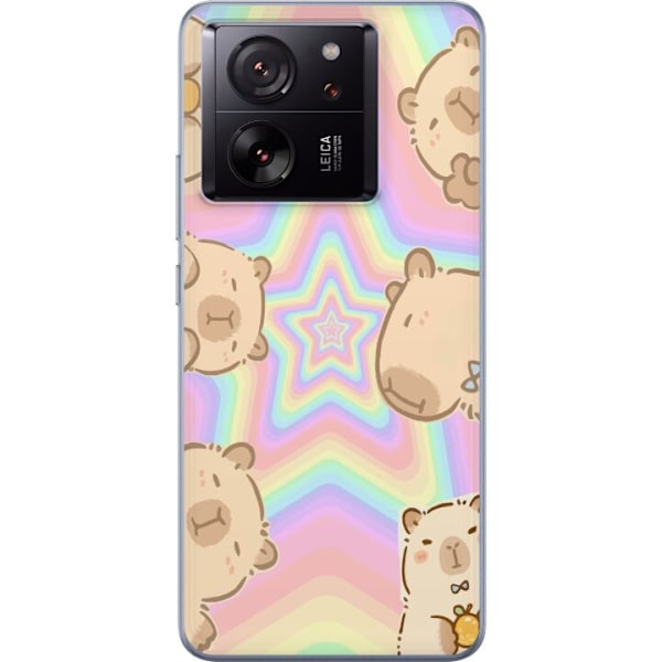 Xiaomi 13T Pro Läpinäkyvä kuori Kawaii Capybara Galaxy Söp