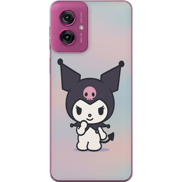 Motorola Moto G55 Genomskinligt Skal Kawaii Sanrio Kuromi