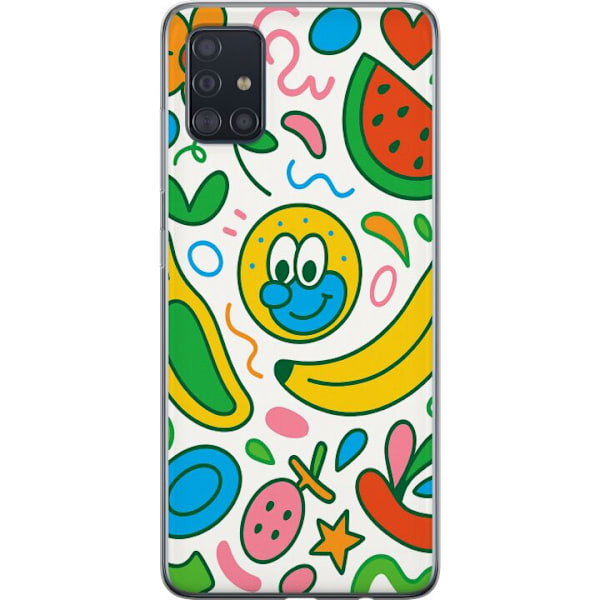 Samsung Galaxy A51 Genomskinligt Skal Butterfly Veil