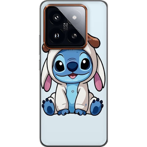 Xiaomi 14 Pro Läpinäkyvä kuori Stitch Koirapuku Lilo & Stitch Disney Hauska Design Sininen Avaruusolento Sarjakuva Hahmo Suosittu Lapsille Suosittu