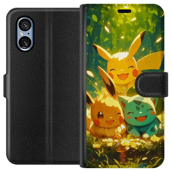 Sony Xperia 10 VI Lompakkokotelo Pixelmonster pelityyli - vär