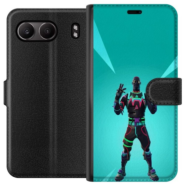 OnePlus Nord 4 Tegnebogsetui sort ridder fortnite