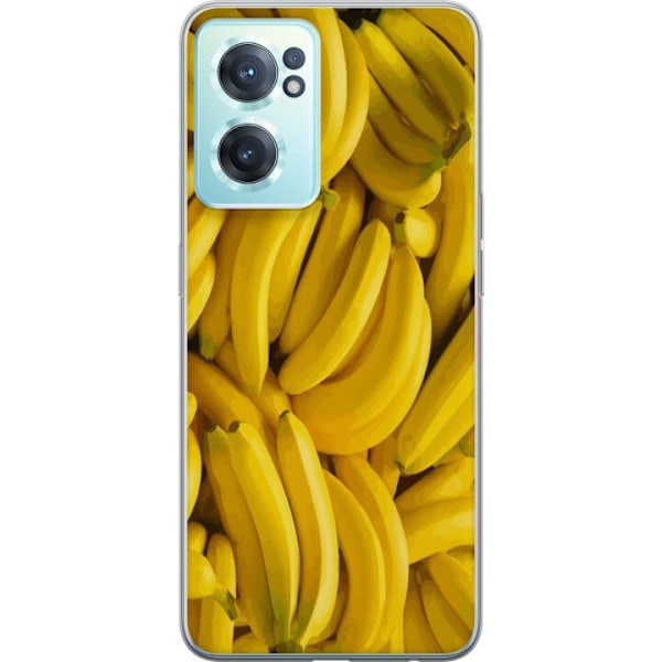 OnePlus Nord CE 2 5G Läpinäkyvä kuori Banaani kuvio