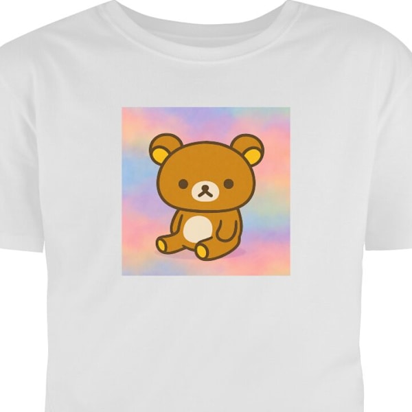 Lasten T-paita | Mukava T-paita Lapsille Kawaii Sanrio Rilakku valkoinen 5-6 Vuotta