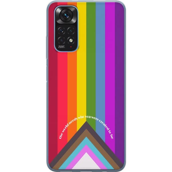 Kompatibelt Mobildeksel til Xiaomi Redmi Note 11 Fargerik Pride-regnbue med inspirerende sitater
