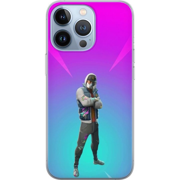Apple iPhone 13 Pro Läpinäkyvä kuori musta ritari fortnite