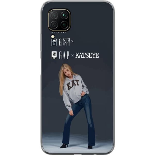 Kompatibelt Mobilskal till Huawei P40 lite KATSEYE blond modebild grå
