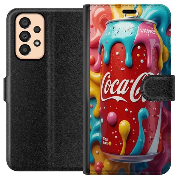 Kompatibel Tegnebogsetui til Samsung Galaxy A33 5G Color Splash-dåse