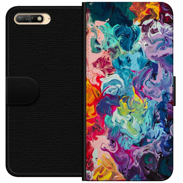 Huawei Y6 (2018) Lompakkokotelo Villit Värit