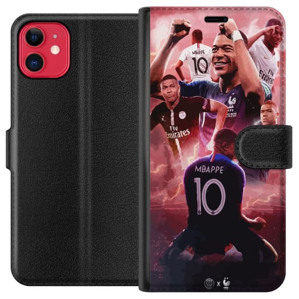 Kompatibel Tegnebogsetui til Apple iPhone 11 Kylian Mbappé