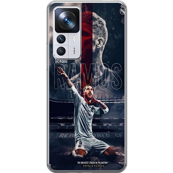 Xiaomi 12T Läpinäkyvä kuori Ramos Jalkapallolegenda Motiivi Pelaaja Real Madrid Espanja Takaisin Ikoni Nimi Jalkapallotähti Urheilu