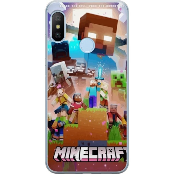 Xiaomi Mi A2 Lite Läpinäkyvä kuori Minecraft