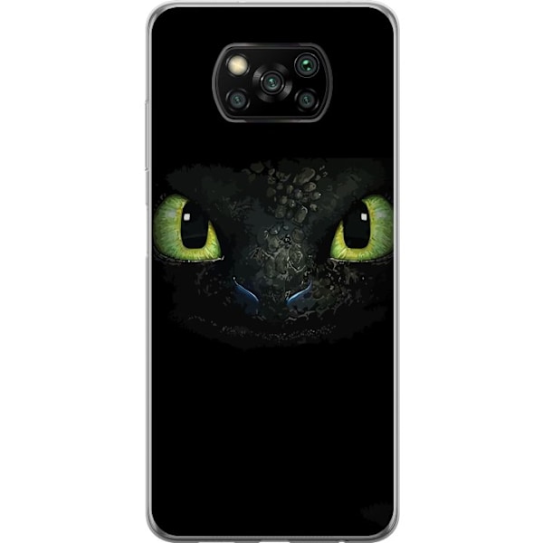 Xiaomi Poco X3 NFC Genomskinligt Skal How to Train Your Dragon (Draktränaren)