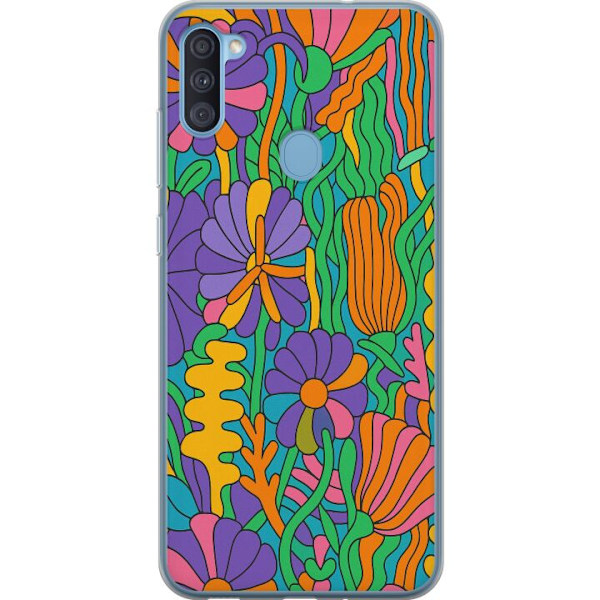 Samsung Galaxy A11 Genomskinligt Skal Color Pop