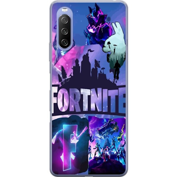 Sony Xperia 10 III Lite Gjennomsiktig deksel Fortnite