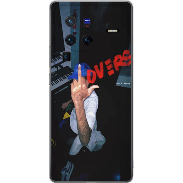 vivo X80 Pro Gennemsigtig cover Kærlighed Mystik Design Romantisk Motiv Populært Grafisk Mønster Mode Stil