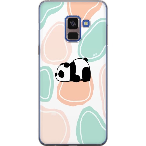 Samsung Galaxy A8 (2018) Läpinäkyvä kuori Kawaii Panda
