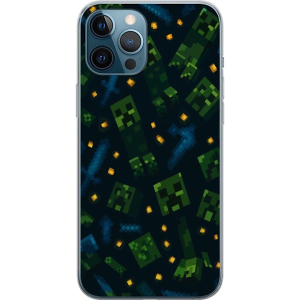 Apple iPhone 12 Pro Max Läpinäkyvä kuori Minecraft Dungeons Mob