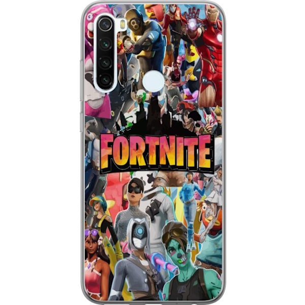 Xiaomi Redmi Note 8 Gennemsigtig cover Fortnite