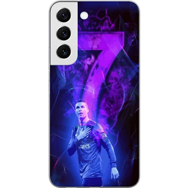 Samsung Galaxy S22 5G Gennemsigtig cover Ronaldo 7 - Fodboldlegende i Handling for Fans