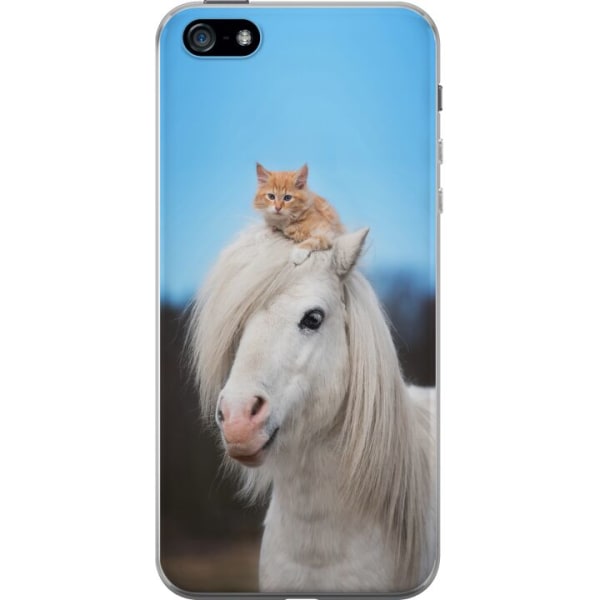 Apple iPhone 5 Gennemsigtig cover Hest & Kat