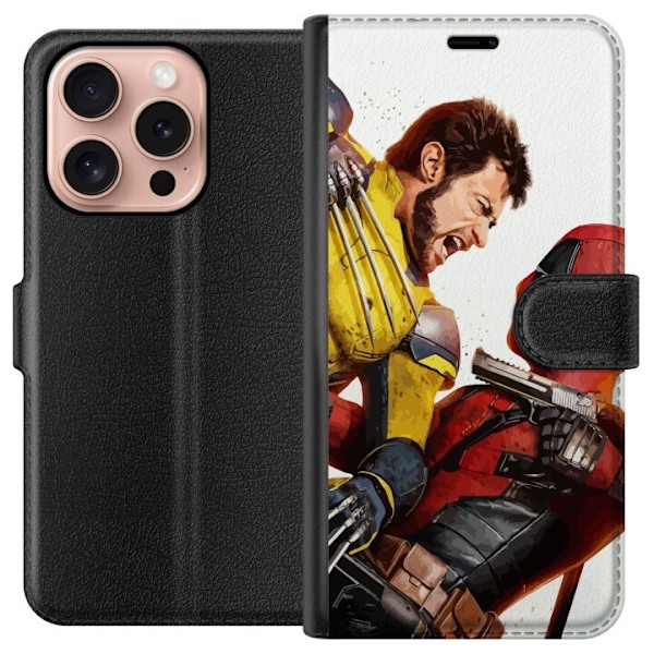 Apple iPhone 16 Pro Lommeboketui Deadpool & Wolverine