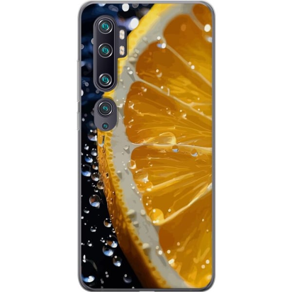 Xiaomi Mi Note 10 Gennemsigtig cover Appelsin