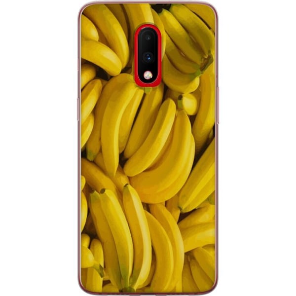 OnePlus 7 Genomskinligt Skal Banana Pattern – lekfullt möns