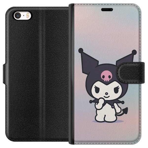 Apple iPhone 5 Tegnebogsetui Kawaii Sanrio Kuromi