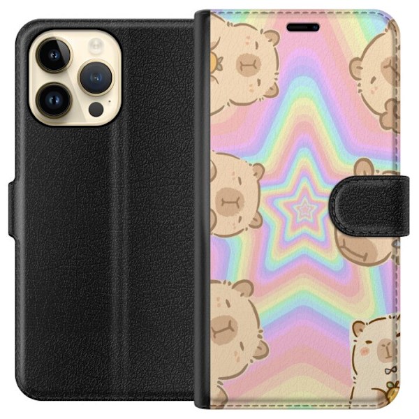 Apple iPhone 15 Pro Max Lommeboketui Kawaii Capybara Galaxy S