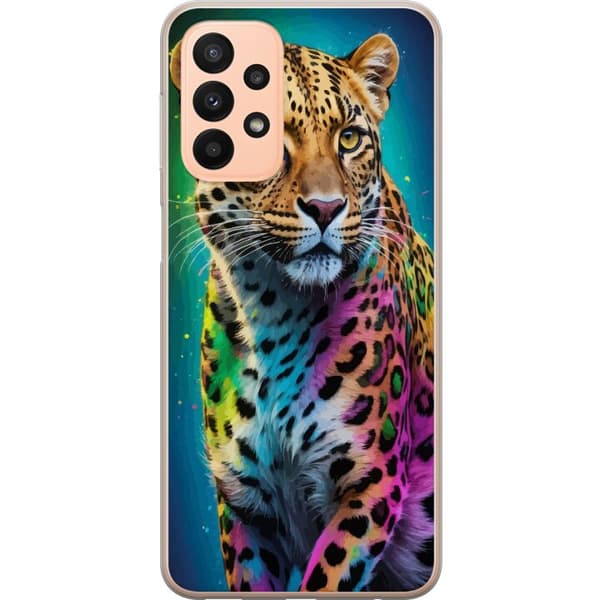Kompatibelt Mobildeksel til Samsung Galaxy A23 Leopard