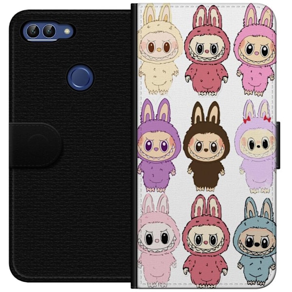 Huawei P smart Lommeboketui Labubu Pink Monster - Popkunst med
